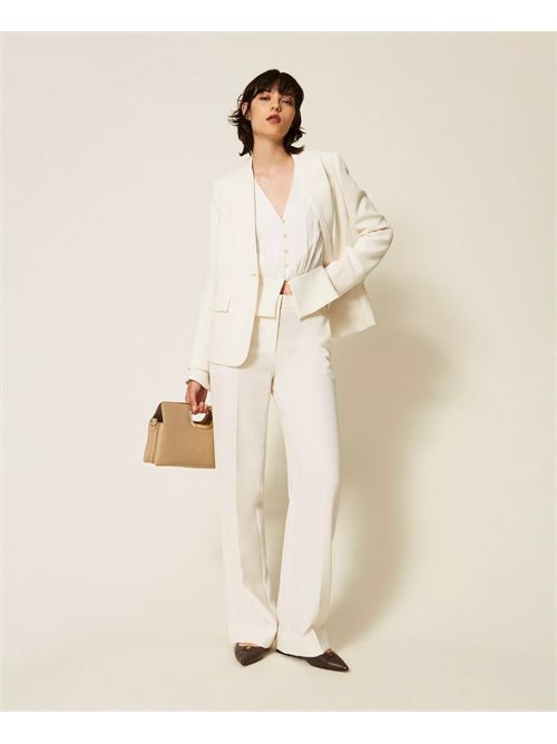 Pantaloni a palazzo in crêpe TWINSET | TP2043/00059